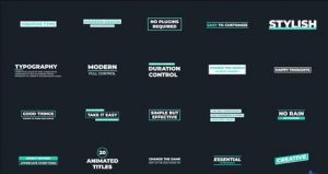 پروژه افترافکت عناوین Creative Typo