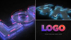 دانلود پروژه افترافکت نمایش لوگو دیجیتال سینمایی Cinematic Digital Logo Reveal