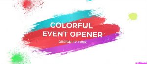 دانلود پروژه افترافکت افتتاحیه Colorful Event Opener