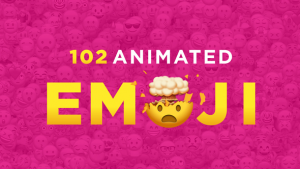 پروژه افترافکت مجموعه 102 انیمیشن ایموجی Emoji
