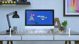 دانلود پروژه افترافکت تبلیغات وبسایت و نرم افزار موبایل Website and App Promo