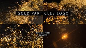 دانلود پروژه افترافکت نمایش لوگو پارتیکل طلایی : Particles Gold Logo
