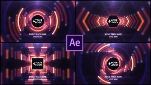 دانلود پروژه افترافکت ویژوالایزر تونل موزیک Audio React Tunnel Music Visualizer v1.3