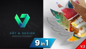 پروژه افترافکت لوگو با رسم سه بعدی Drawing 3D Logo