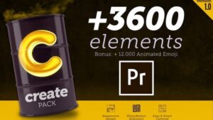 پروژه پریمیر 3600 المان متحرک Create Pack for Premiere