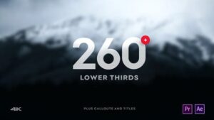 پروژه افتر افکت 260 تایتل زیرنویس ویژه Lower Thirds RTC