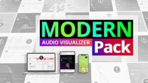 پروژه افتر افکت ویژوالایزر مینیمال موزیک Visualizer Modern