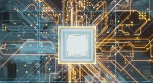 فوتیج بک گراند موشن گرافیک پردازنده Cpu با مدارهای درخشان
