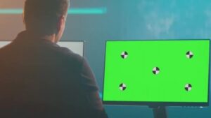 فوتیج کروماکی مانیتور کامپیوتر Computer Mockup Screen