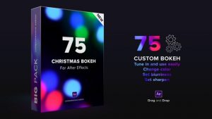دانلود پروژه افترافکت کریسمس مجموعه بوکه Christmas Custom Bokeh Pack