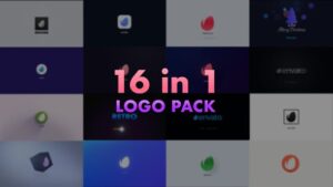 مجموعه 16 نمایش لوگو برای افترافکت Logo Opener Pack