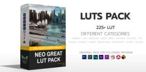 مجموعه 225 پریست رنگ نئو Neo Great LUTs Pack