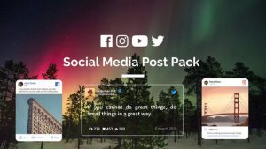 دانلود پروژه افترافکت برودکست سوشیال مدیا Social Media Post