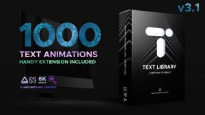 دانلود مجموعه پریست متن برای افترافکت Text Library – Handy Text Animations v3