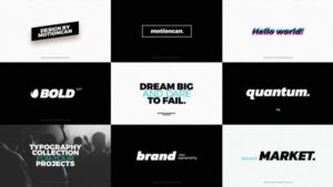 پروژه پریمیر تایتل 275 تایپوگرافی آماده Typography Pack