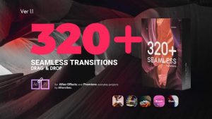 پروژه افترافکت مجموعه 320 ترانزیشن سیملس Seamless Transitions