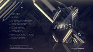 دانلود پروژه افترافکت برودکست جوایز Diamond Awards Packaging
