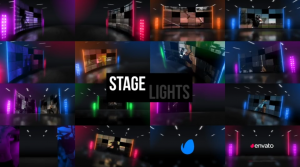 پروژه افتر افکت بک گراند نورانی Background Lights