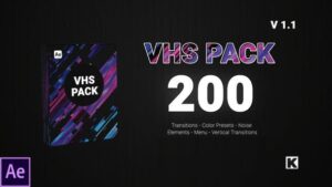 پروژه آماده افتر افکت 200 نوار ویدیویی VHS Pack