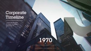 دانلود پروژه افترافکت تایم لاین شرکت Corporate Timeline