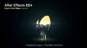 دانلود پروژه افترافکت نمایش لوگو طلایی خرد شده Shattered Golden Logo