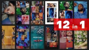 پروژه افتر افکت اینستاگرام 12 استوری اسلایدشو Stories Slide