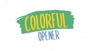 پروژه آماده پریمیر افتتاحیه رنگارنگ Colorful Opener
