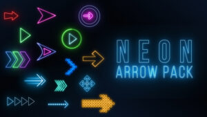 پروژه پریمیر المان 15 فلش نئون Neon Arrow Pack