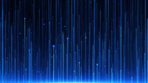 فوتیج بک گراند موشن گرافیک ذرات آبی و بوکه Rising Blue