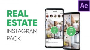 دانلود پروژه افترافکت استوری اینستاگرام املاک و مستغلات Real Estate Instagram Pack