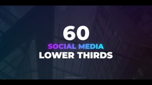 پروژه افترافکت 60 زیرنویس سوشال مدیا Social Media Lower Thirds