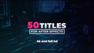 پروژه پریمیر 50 تایتل مدرن به همراه آموزش Modern Titles 2