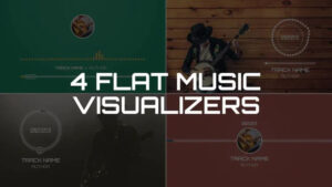 پروژه افتر افکت ویژوالایزر فلت موزیک Flat Music Visualizers