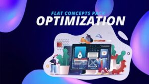 پروژه افتر افکت کانسپت فلت بهینه سازی وبسایت Optimization