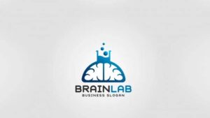 دانلود وکتور لوگو با طرح مغز Brain lab logo