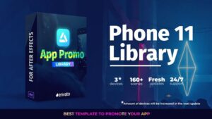پروژه آماده افتر افکت تیزر تبلیغاتی اپلیکیشن با آیفون 11