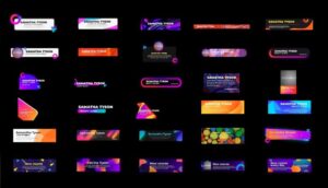 پروژه آماده افتر افکت 30 تایتل زیرنویس Pop Lower Thirds