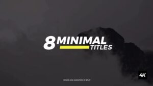 پروژه آماده افتر افکت 8 تایتل مینیمال Minimal Titles