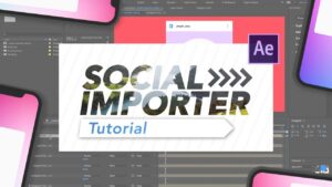 اسکریپت Social Importer پست های اینستاگرام و تویتر در افترافکت به همراه کرک