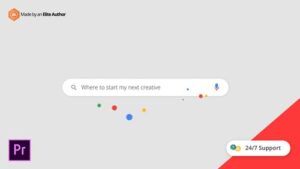 پروژه پریمیر نمایش لوگو با جستجوی وبسایت Dots Search Logo