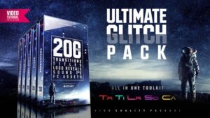 پروژه آماده پریمیر 200 جعبه ابزار گلیچ کاربردی Glitch Pack