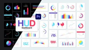پروژه آماده افتر افکت 100 اینفوگرافیک داشبورد HUD