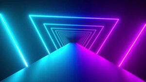 فوتیج آماده بک گراند موشن گرافیک مثلث نئونی Neon Triangles