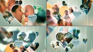 پروژه آماده افتر افکت نمایش اسلایدی عکس لحظات شاد خانوادگی