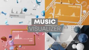 پروژه افتر افکت ویژولایزر سه بعدی موزیک 3D Music Visualizer