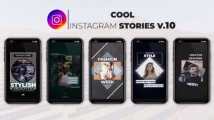 پروژه افتر افکت 5 استوری اینستاگرام منحصر به فرد Cool Instagram Stories