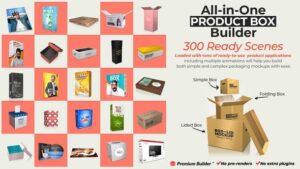 پروژه افتر افکت ابزار ساخت جعبه محصول Product Box Builder