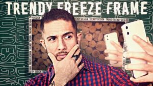 پروژه افتر افکت نمایش ویدیو با فریز کردن فریم Freeze Frame