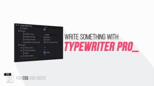 پریست Typewriter Pro افکت تایپ کردن نوشته فارسی و انگلیسی به همراه کرک