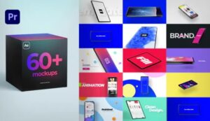 پروژه آماده پریمیر 60 کیت موکاپ موبایل Mockup Kit